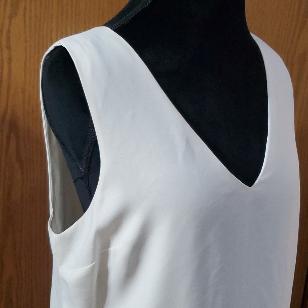 Banana republic shift style classic black white sleeveless mini dress nwt - Picture 3 of 7